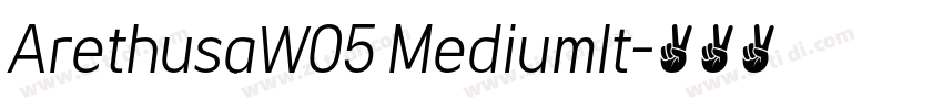 ArethusaW05 MediumIt字体转换